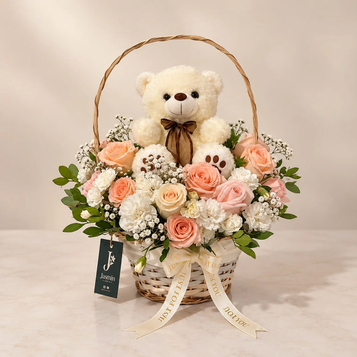 Canasta floral "Juliette"