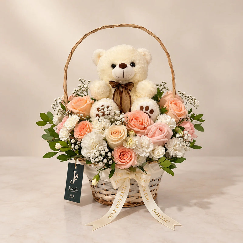 Canasta floral "Juliette"