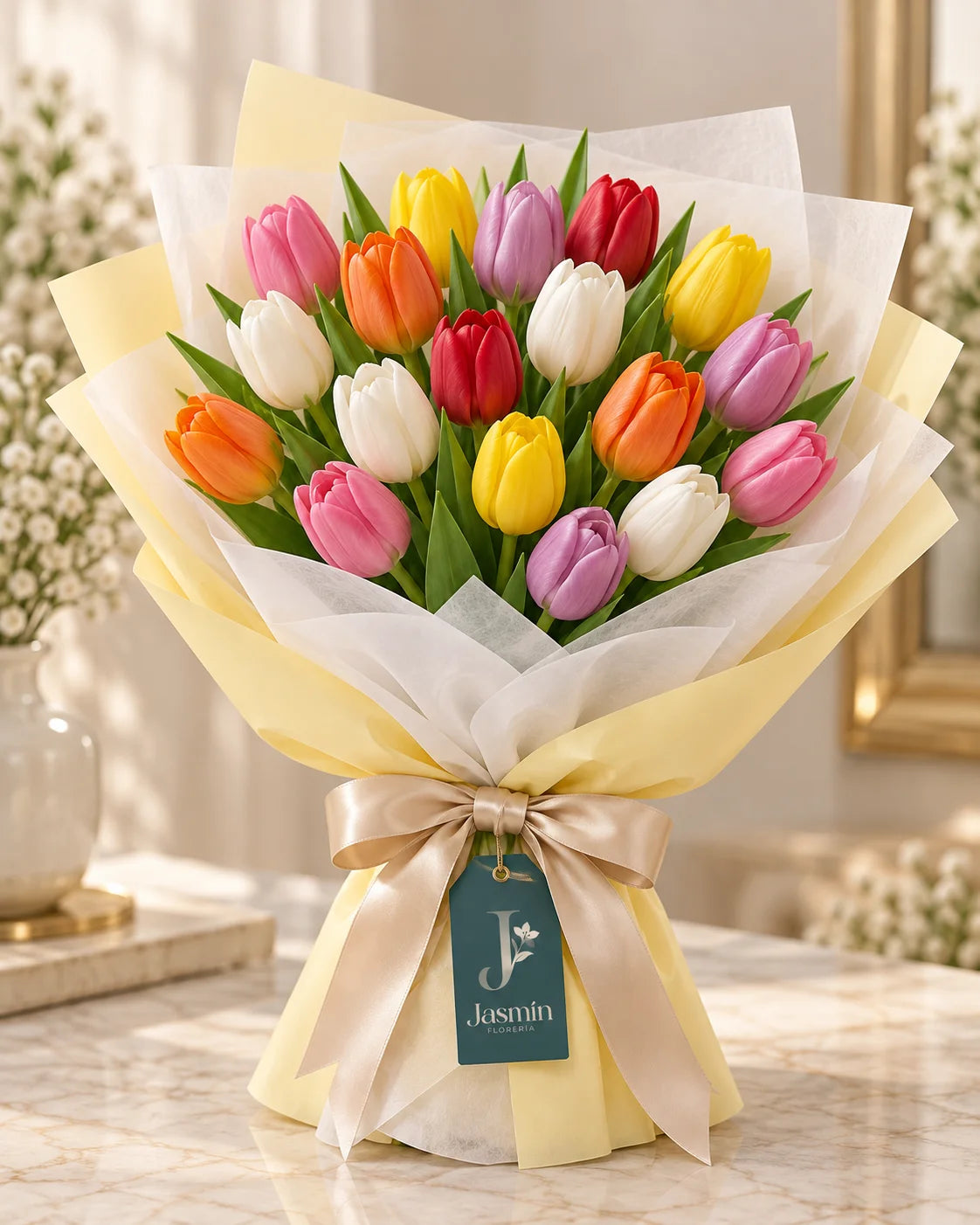 Ramo de 20 tulipanes