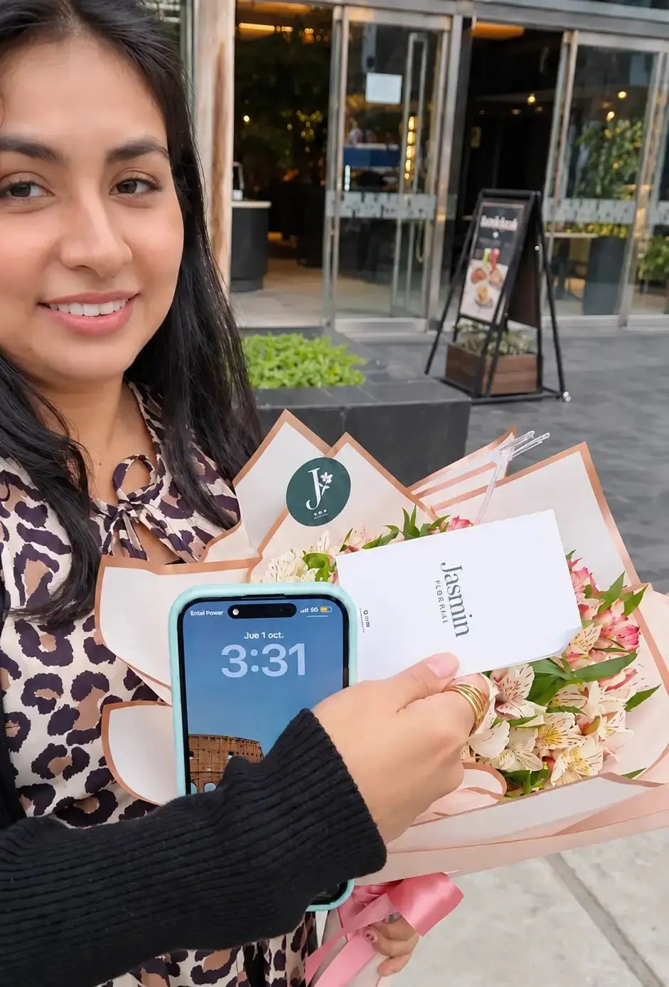 Fotografía de un cliente de Florería Jasmin