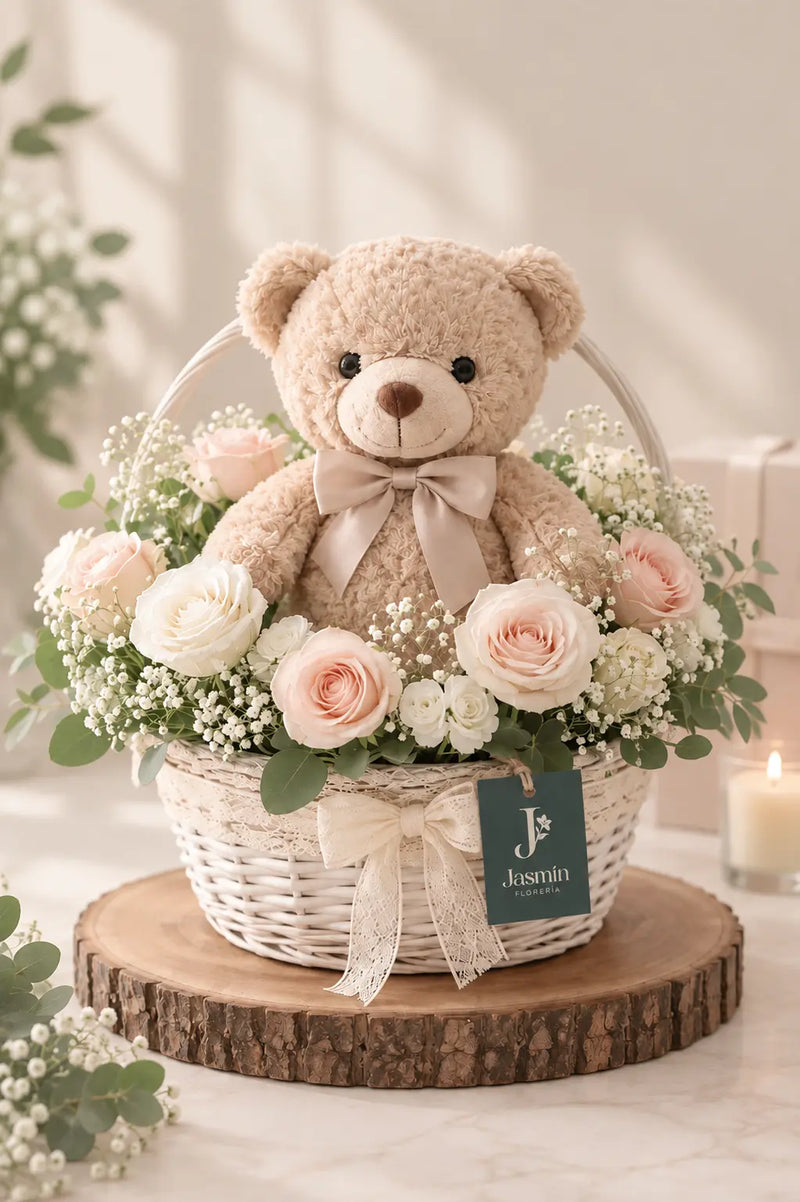 Canasta floral "Juliette"