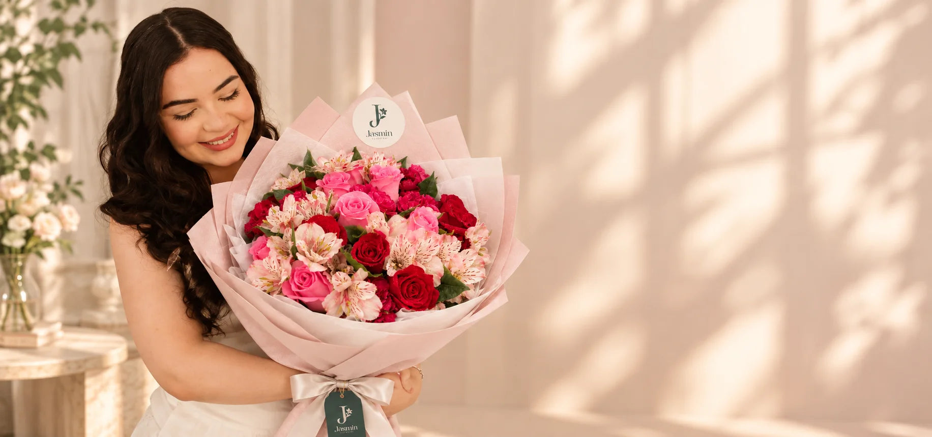 Arreglo floral Jasmin para entrega el mismo día
